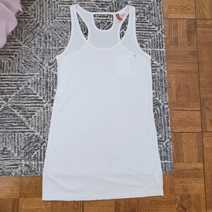 Linen Cotton Blend Tank Dress By H&M